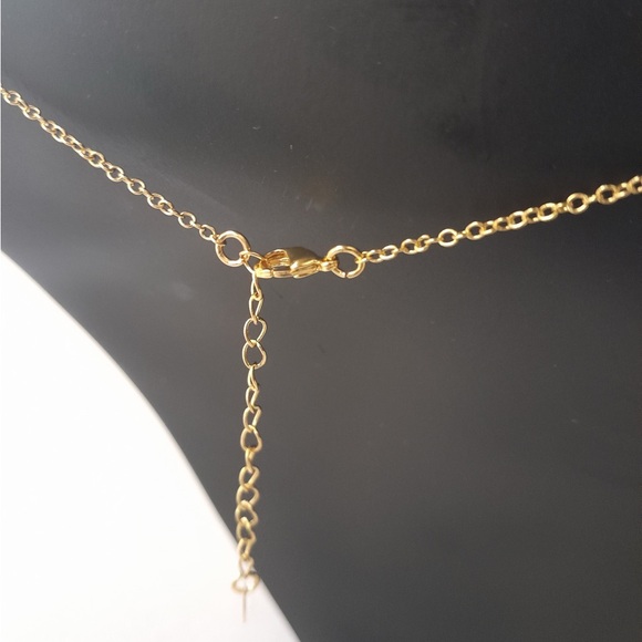 Goldtone Bear Pendant Necklace - Picture 3 of 6